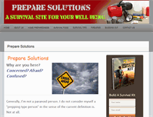 Tablet Screenshot of preparesolutions.com